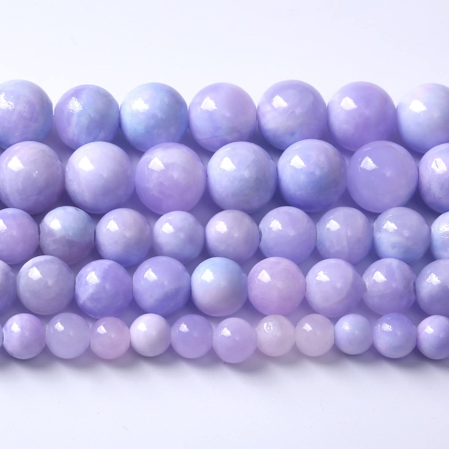 10MM 38PCS Galaxy Purple Jade Stone Loose Beads for Jewelry Making DIY Bracelet