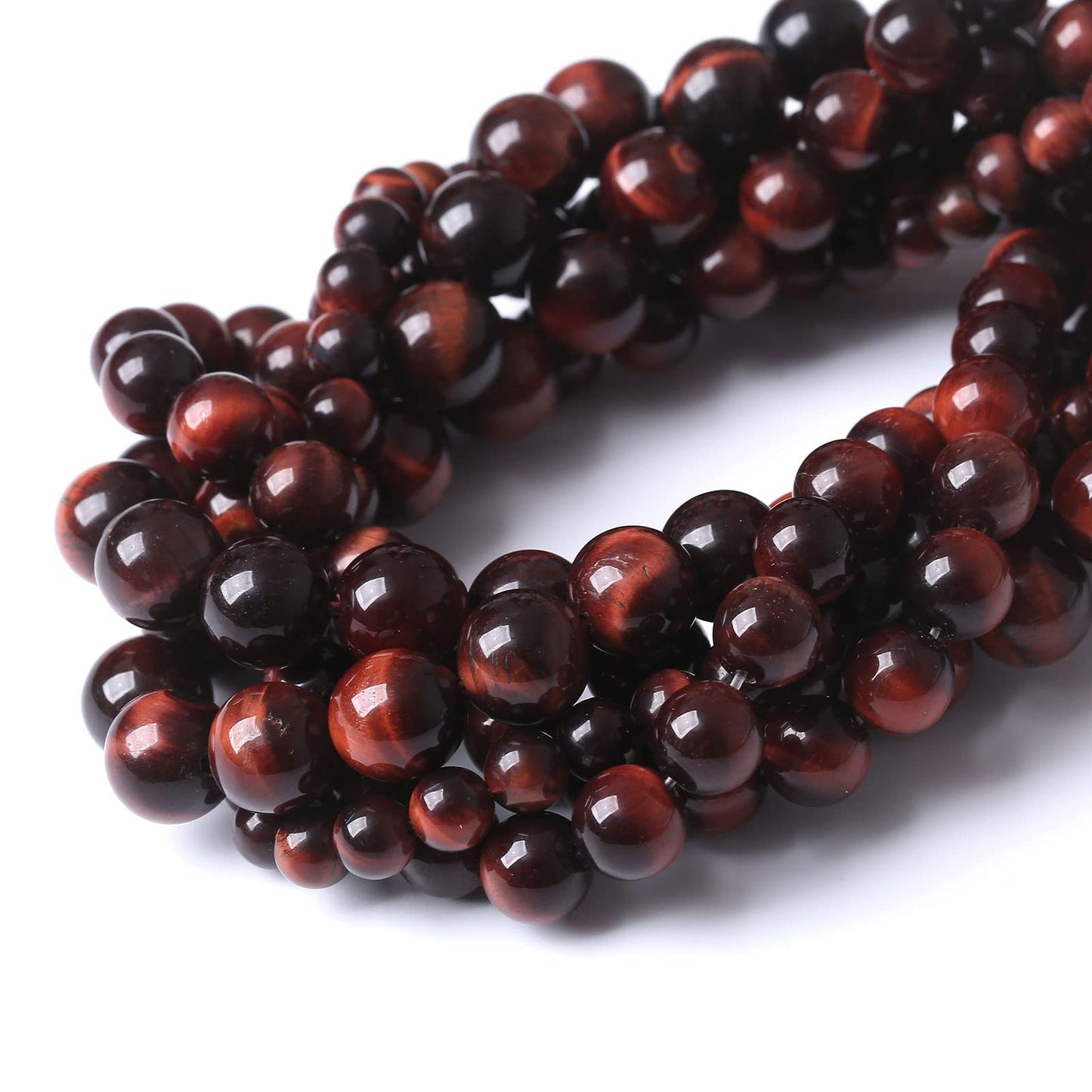 90PCS 4MM AAA Red Tiger Eye Stone Beads Natural Gemstone Bead Crystal Healing Energy Jewelry Making DIY 16 inches
