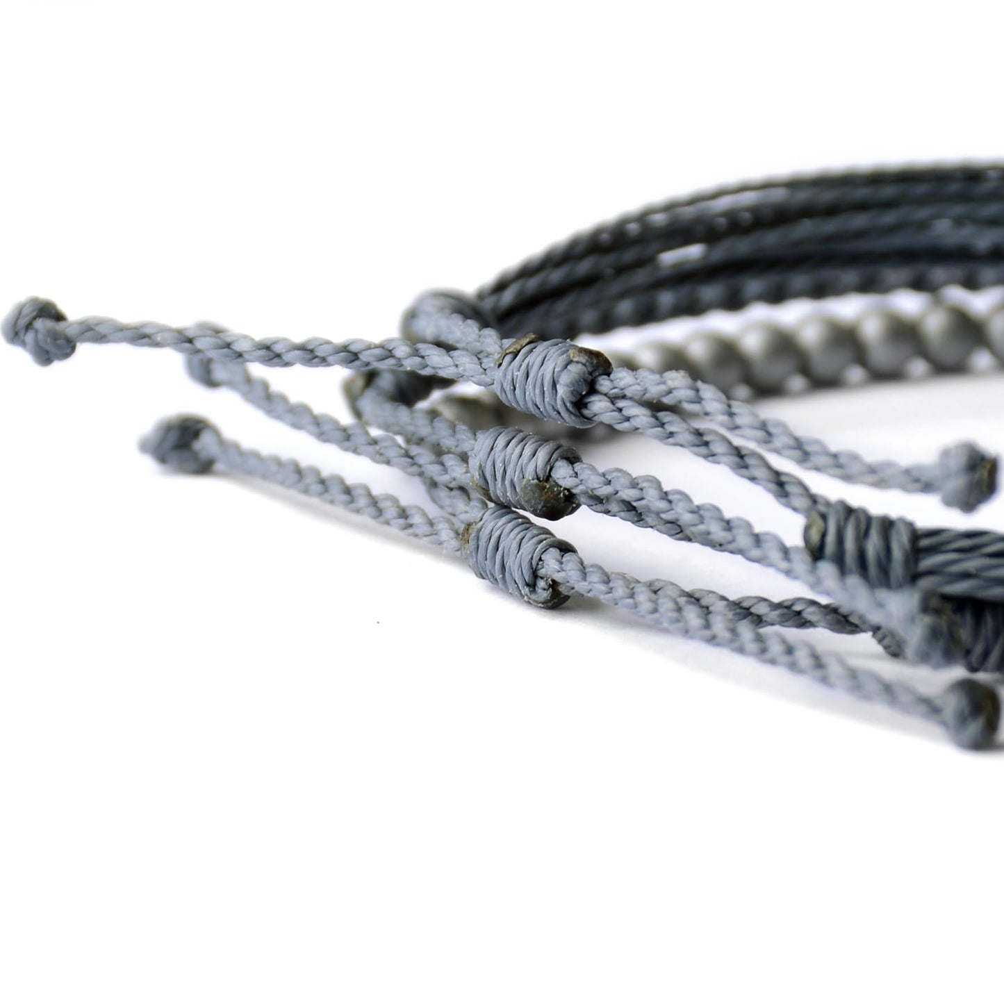 Handmade Natural Stone Beaded Healing Bracelet Gift for Men Adjustable Rope String Bracelet (Hematite/silver, Adjustable)