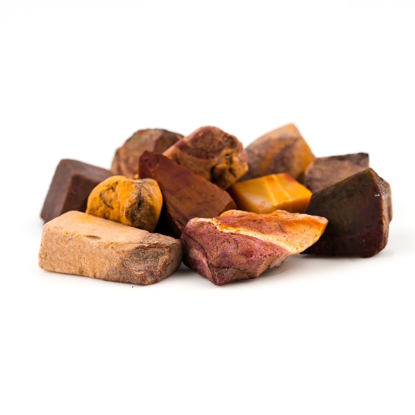 ColouredRocks 100 carats Mookaite Crystals, Raw Stones, Rough Gemstones, Jewelry Making Supply, Cabbing, Polishing, Cutting, DIY, Crafts (10-12pcs) (10-15mm)