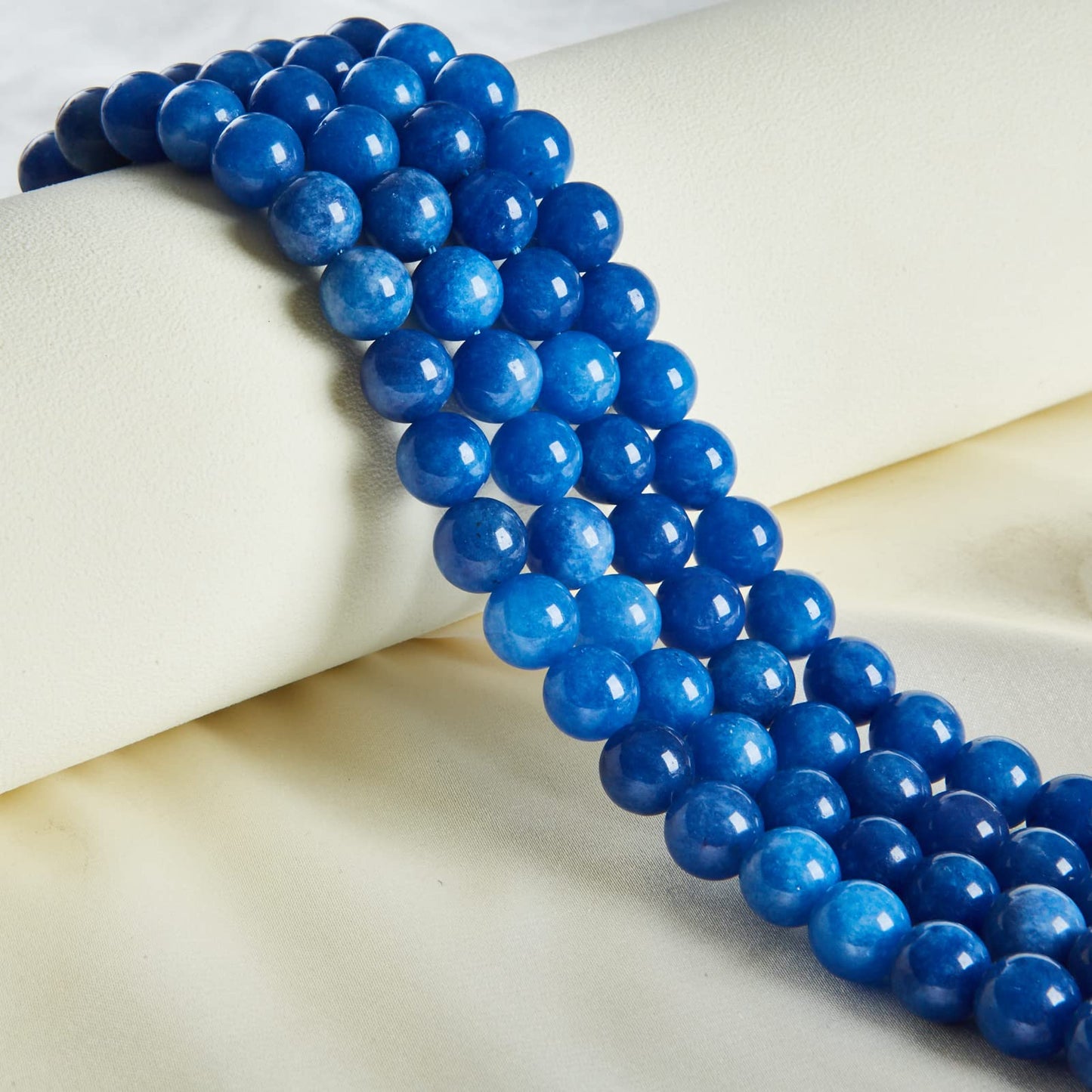 100pcs 10mm Kyanite Beads Natural Gemstone Beads Round Loose Beads for Jewelry Making