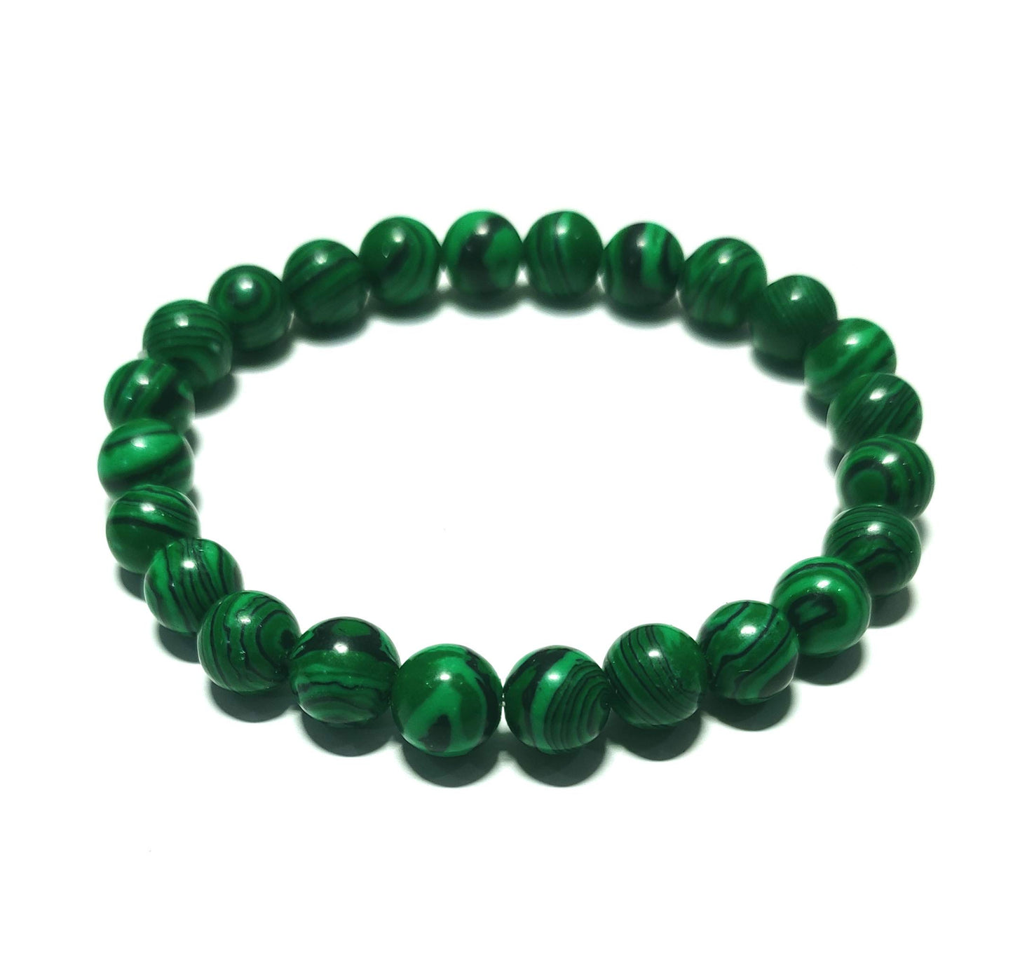 Sawcart Malachite Green Crystal Orgone Pyramid with Flower of Life Symbol, Stone Bracelet & Pendant Necklace Combo for Aura Cleansing, Reiki Spiritual Healing, Energy Generator, Yoga Meditation