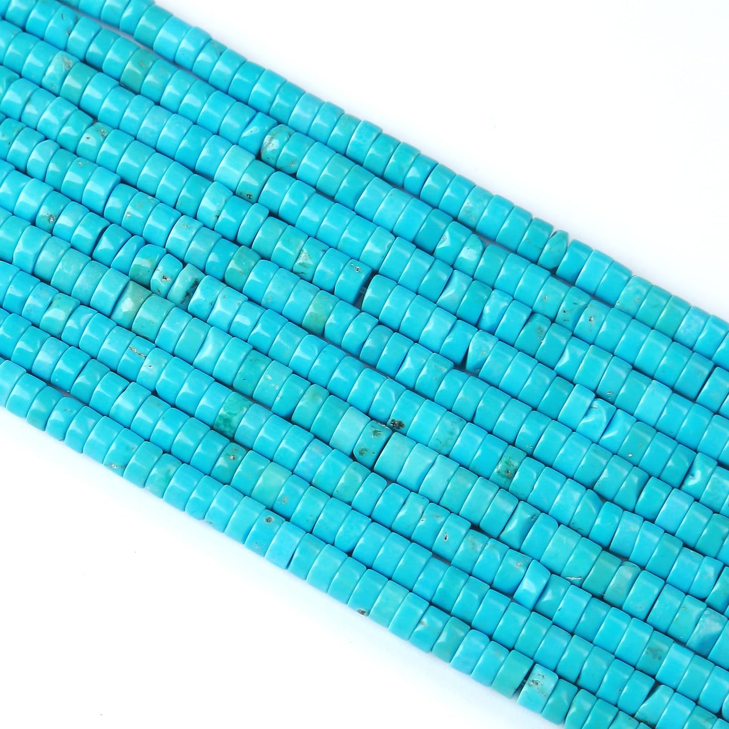 2x4MM 150PCS Turquoise Tube Cylinder Rondelle Abacus Disk Spacer Loose Beads for Jewelry Making