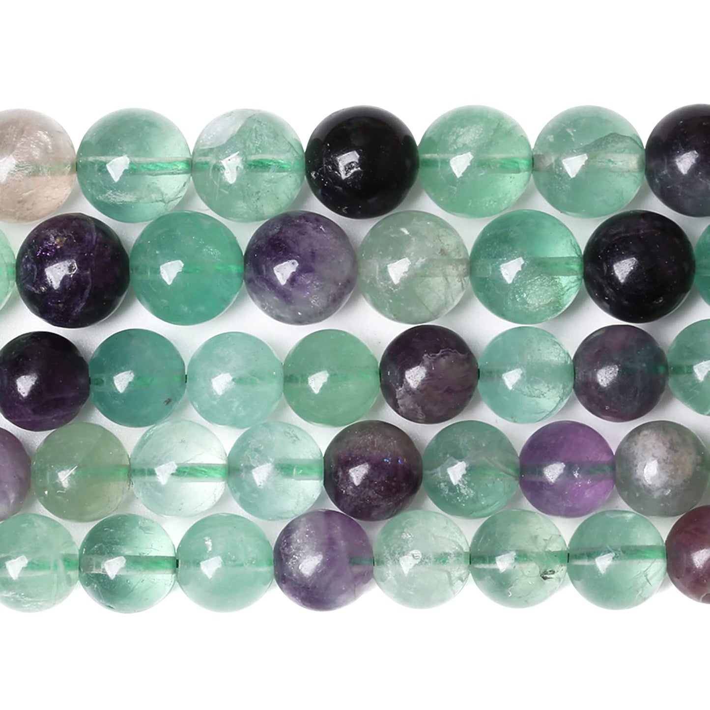 6MM 60PCS Natural Stone Green Fluorite Gemstone Beads for Jewelry Making DIY Bracelet 1 Strand