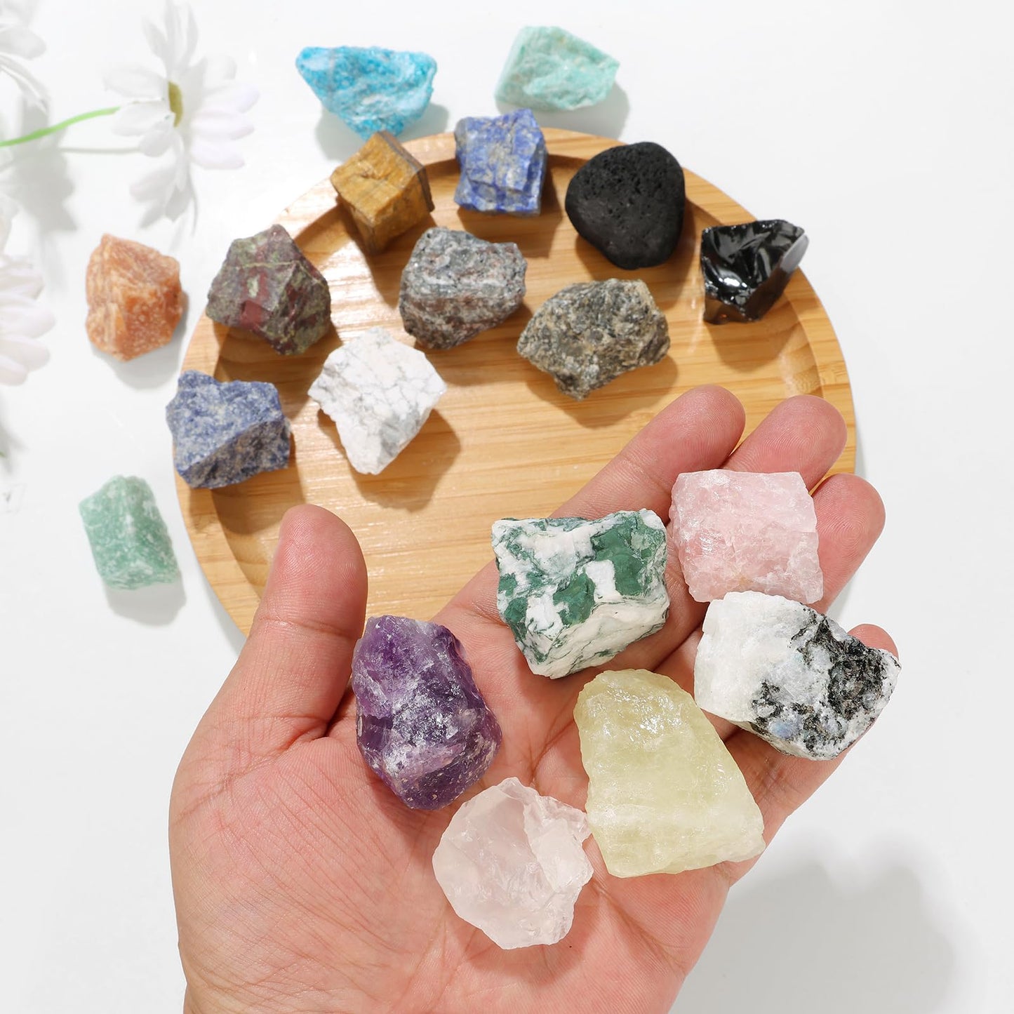 GolbalJew Lapis Lazuli Natural Raw Crystals 2PCS Healing Crystal Stones 1.2-2.0” Reiki Healing Gemstones for Meditation Chakra Balance Home Decor