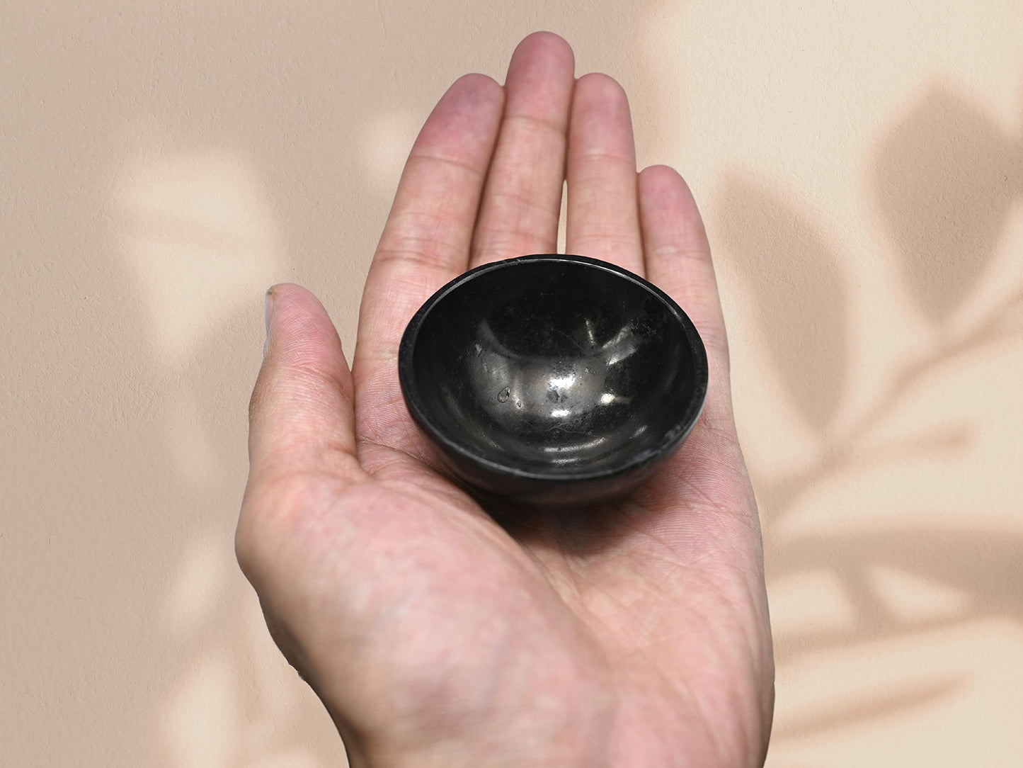 Black Tourmaline Crystal Bowl - 2 Inch Decorative Bowls for Room and Home Decor - Gemstone Healing Crystals for Elegant Display, Positive Energy Balance and Gift