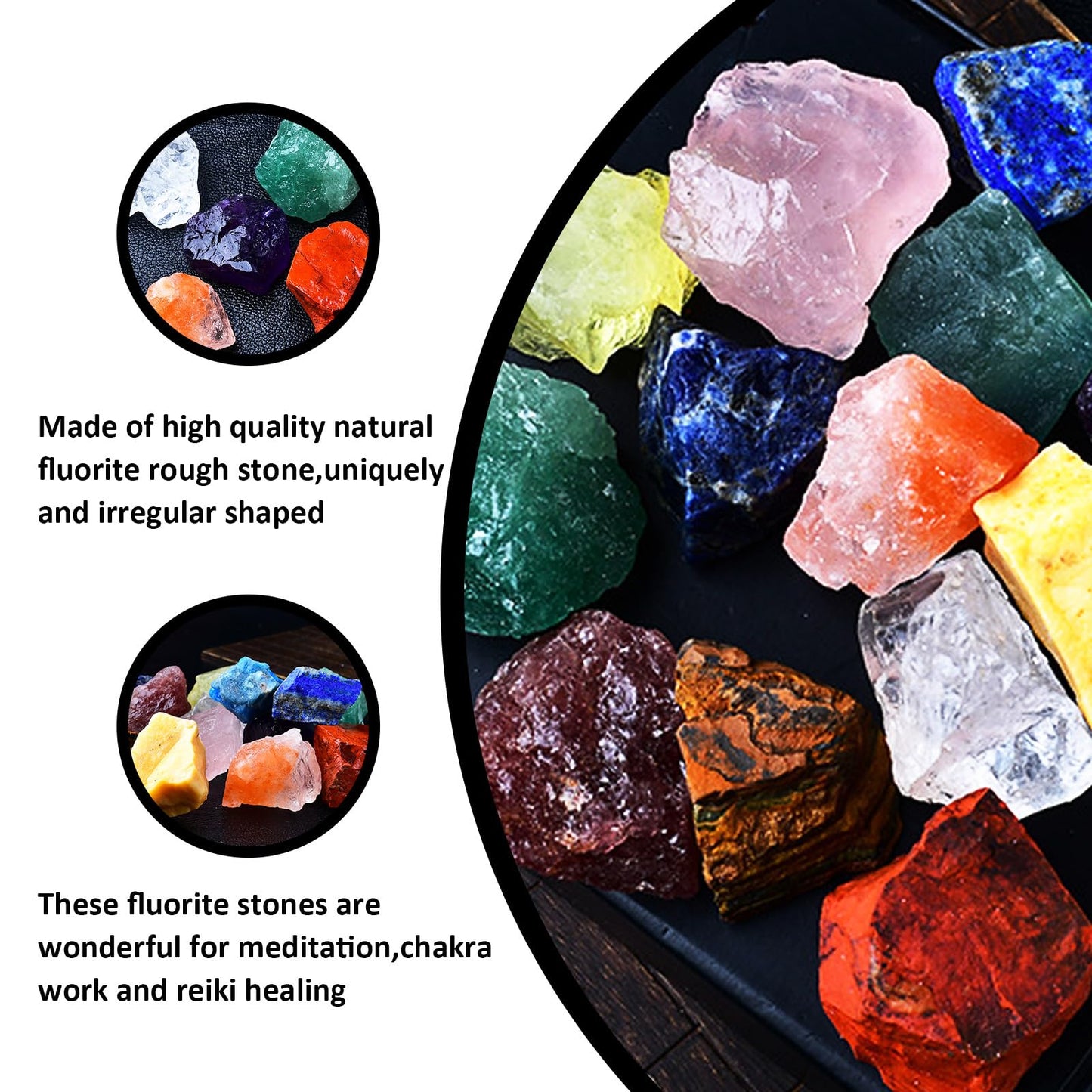 Raw Crystals, Large 1.2-2.0" Healing Crystal Natural Rough Stones for Intuition,Chakra,Meditation,Decoration,Polishing,Energy Work (Citrine, 3.5oz-1.2-2.0"raw Crystals)