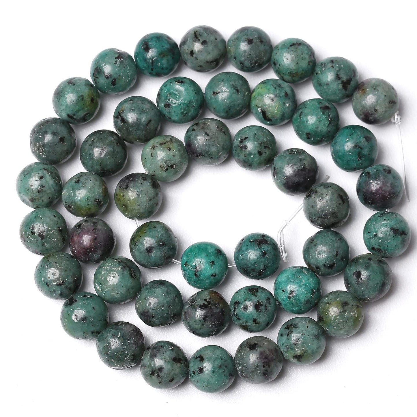 10MM 38PCS Natural Stone African Turquoise Loose Beads for Jewelry Making DIY Bracelet