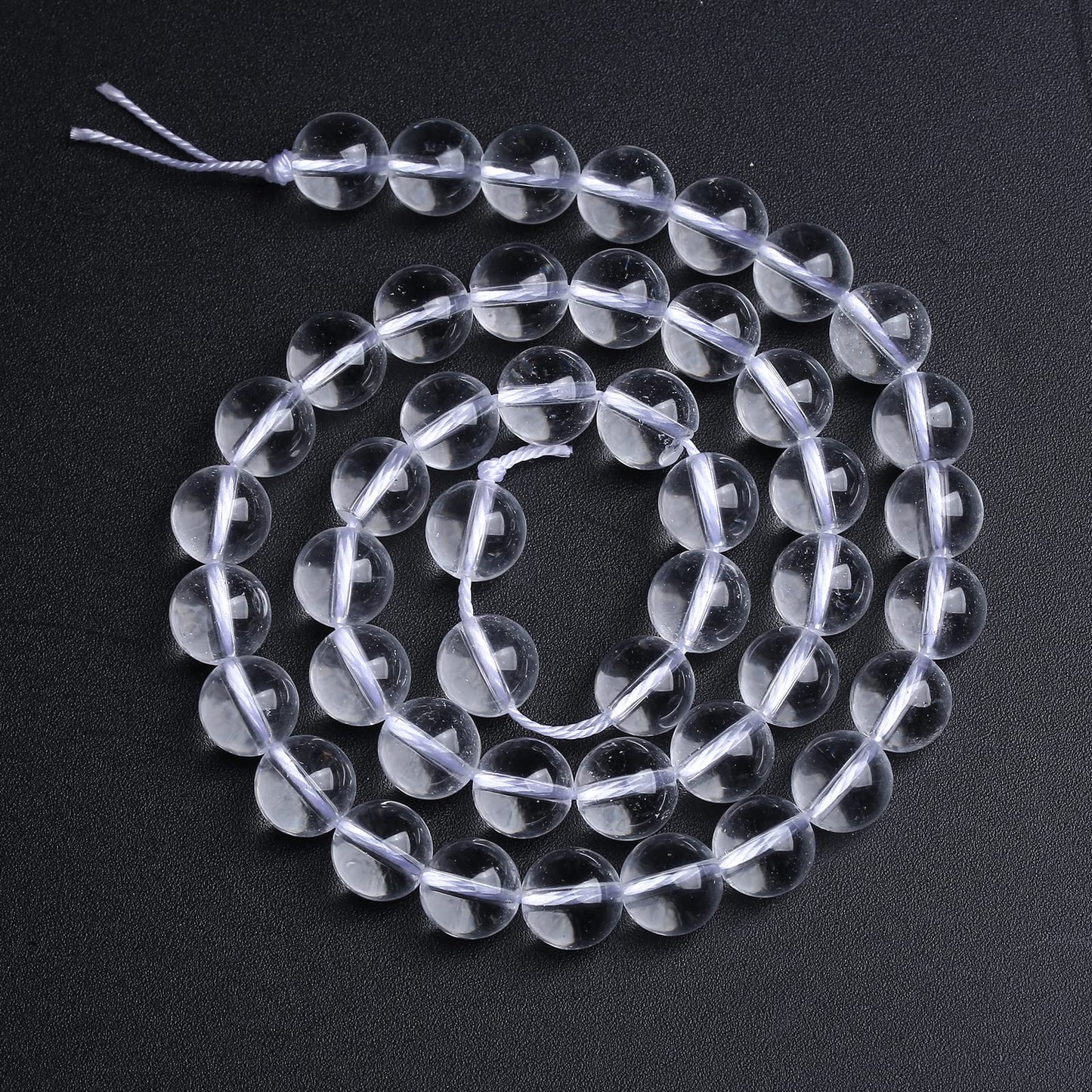 6MM 60PCS Natural Clear White Crystal Quartz Gemstone 3A Grade Round Loose Beads for Jewelry Making DIY Bracelet 1 Strand 15''