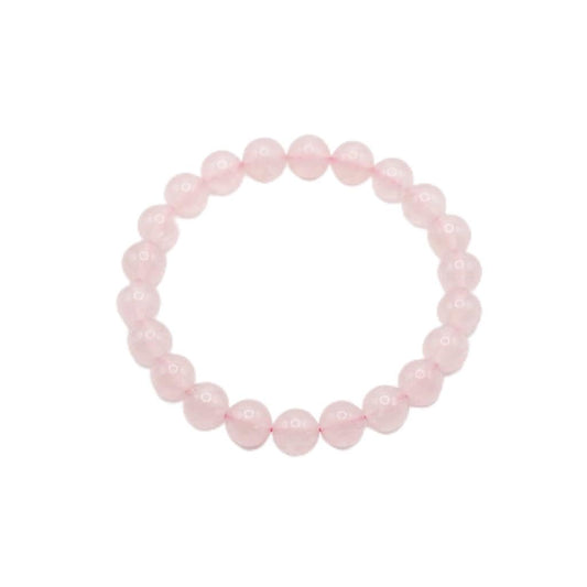 The Vida Handmade AAA+ Quality Crystal Stretch Elastic Bracelet - Nature Gemstone - Jewelry Gift - Holiday Gift - For Women & Men (Rose Quartz)