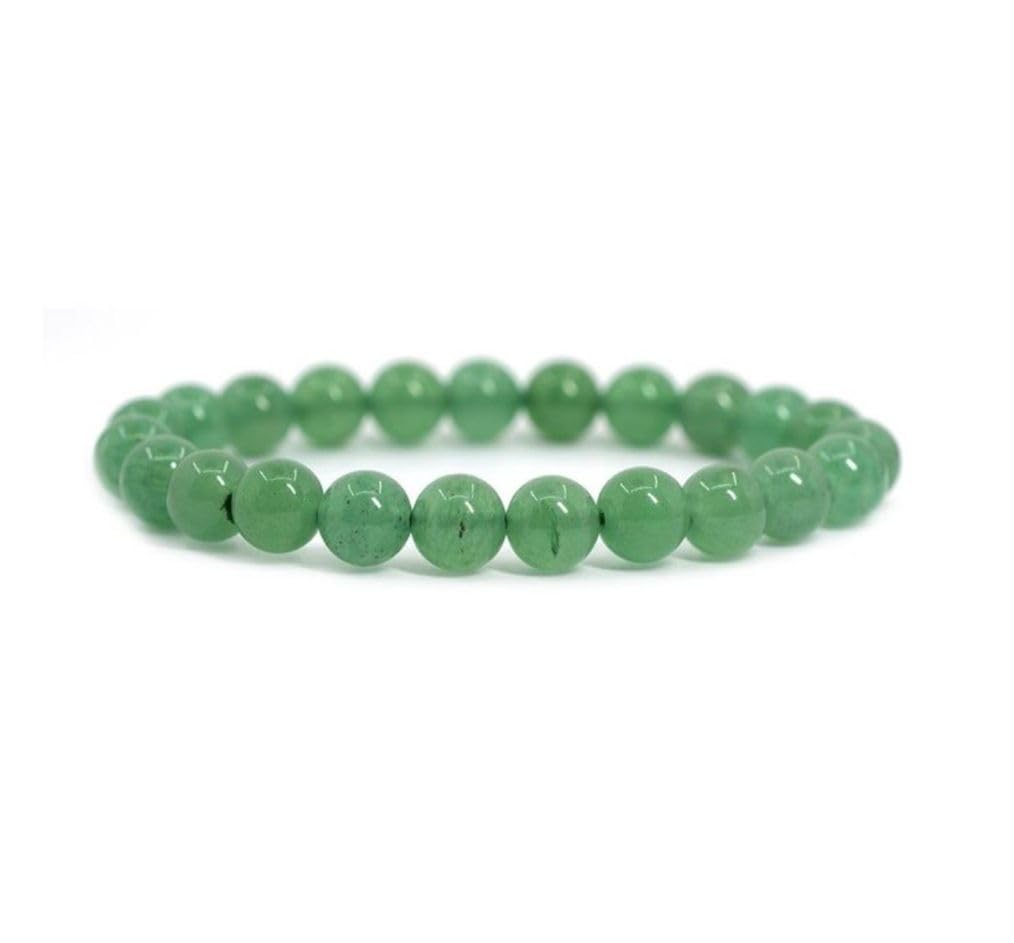 Adabele Real Natural Green Aventurine Gemstone Beaded Bracelet 7 inch Stretch Chakra Healing Crystal Stone Jewelry Women Mom Gift (Unisex) GB8-22