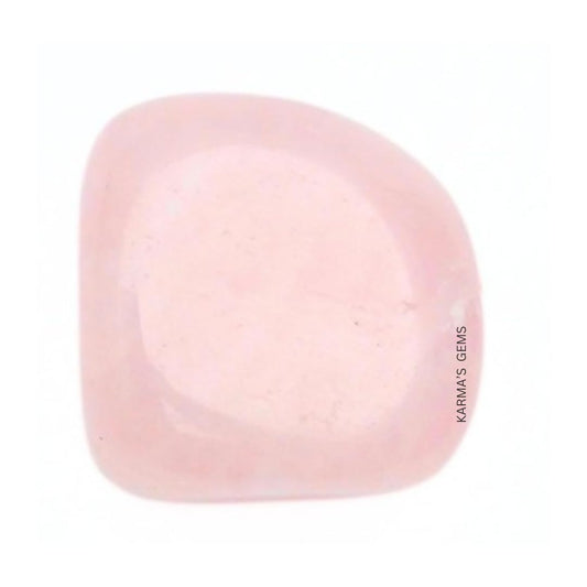 Karma Gems Rose Quartz Tumbled Stones Natural Crystal Kit for Reiki Healing Crystal Polished, Tumble Stones, Chakra Balancing, Reiki Gift, Home Decor (15-25 MM)