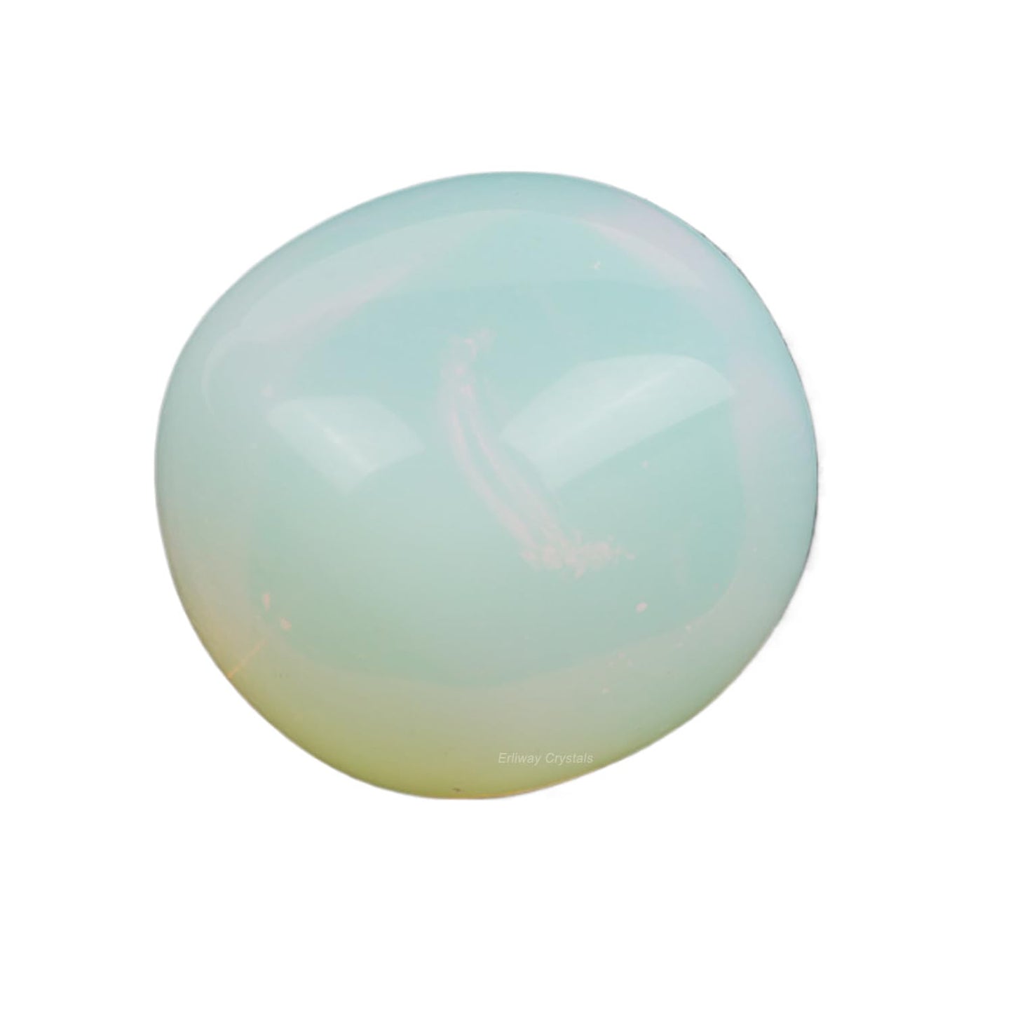 Erliway Opal Healing Crystal Stones, 1.25-2.0" Large Reiki Healing Gemstones Natural Tumbled Polished Stones for Energy Witchcraft Therapy Meditation
