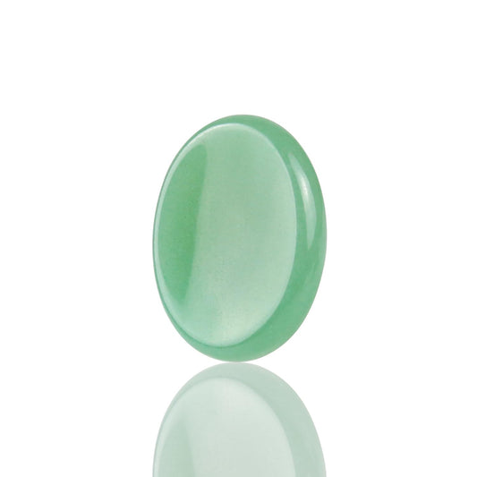 Namzi Green Aventurine Crystals Rock Worry Stone for Kids, Oval Palm Stone, Thumb Stone, Crystals and Healing Stone Quartz Bulk for Wicca, Reiki, Healing Energy, Chakra Stone, Witchcraft Supplies(1PCS