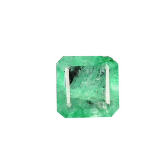 GEMHUB Loose Gemstones For Jewelry Making 3.40 Carat Square Cut Green Emerald Gemstone for Jewelry Pendants