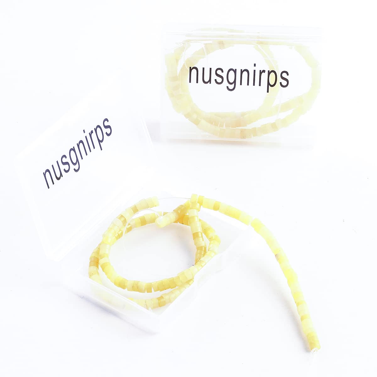 Natural Lemon Jade Stone Spacer Beads 4x2mm 38cm/str Flat Round Loose Semi Gemstone Caps for Making Bracelets Necklace