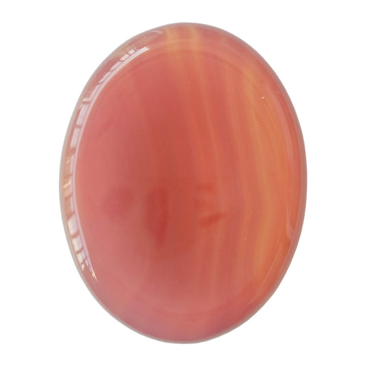 Bacatgem 1 Pcs Natural Carnelian Crystal Thumb Worry Stone,Stress Relax Healing Reiki Crystal Pocket Palm Stones