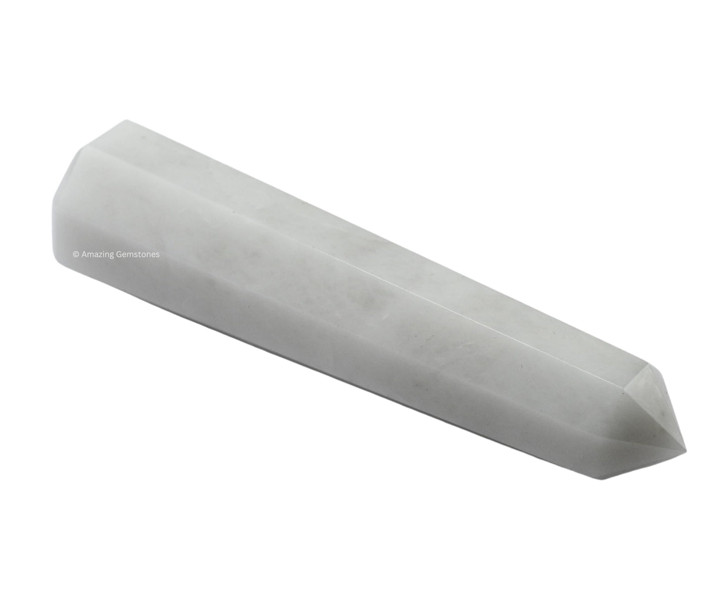Amazing Gemstone Snow Quartz Crystal Towers - Natural Healing Crystal Point Obelisk for Reiki Healing and Crystal Grid (3" to 4" INCH)