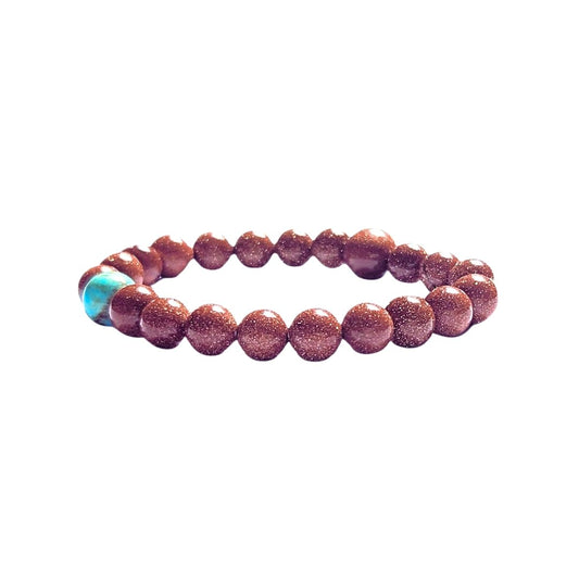 Handmade Jewelry: Crystal Bracelets for Women with Natural Gemstones - Boho Gifts by IMEL Studio (Turquoise Joy Radiance for revitalization and immunity)