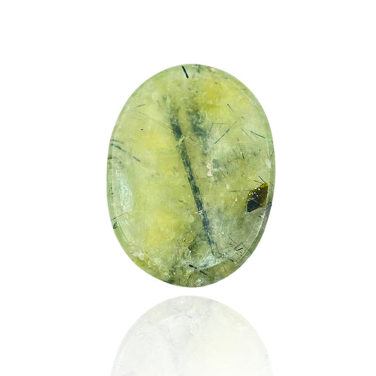 GEMSCITE Prehnite Epidote Thumb Worry Stones Metaphysical Gemstone Crystal Healing Reiki Men Women Gift FENG Shui Positive Energy Love Wellness Palm Stones Wicca Powerful