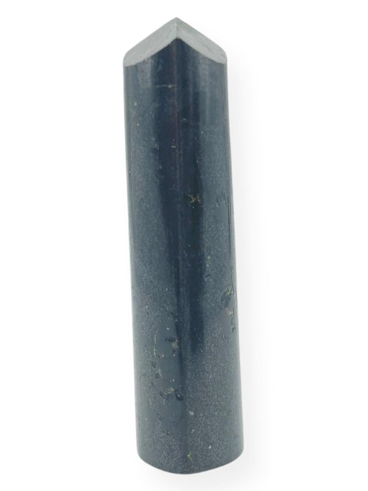 WholesaleGemShop 3 Inch (70 mm) Gemstones Black Tourmaline(3 -facet) Obelisk Tower Jumbo Facet Aura Rock Crystal Natural Polished Earth Wand Spirit