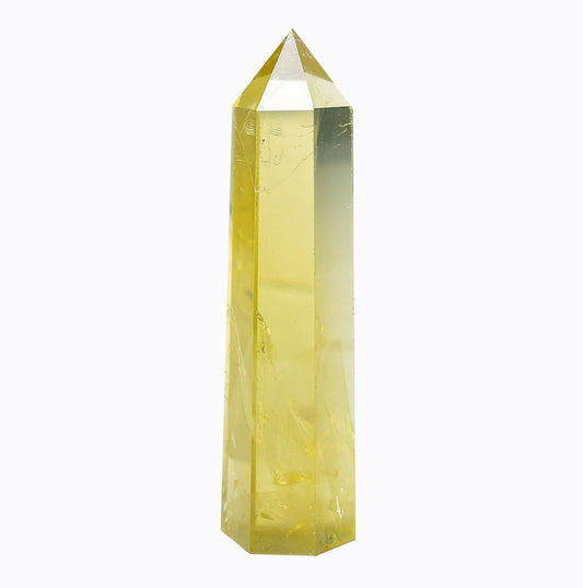 WUYOUSHI 1PCS Citrine Healing Crystals Towers / 1.96-2.36" Natural Reiki Energy Wand Stone 6 Faceted Chakra Quartz Crystal Reiki Meditation Therapy Decoration Gifts