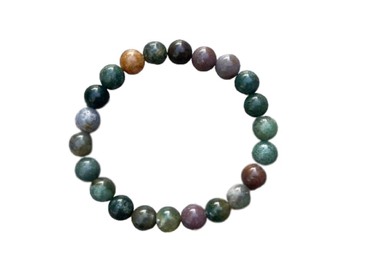 GAF TREASURES Fancy Jasper Crystal Bead Bracelet 8mm, Genuine Fancy Jasper Stretch Gemstone Bracelet, Healing Crystal Bracelet, Gift for Men & Women (1)