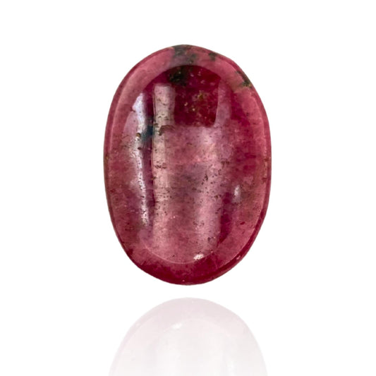 GEMSCITE Rhodonite Thumb Worry Stones Metaphysical Gemstone Crystal Healing Reiki Men Women Gift FENG Shui Positive Energy Love Wellness Palm Stones Wicca Powerful