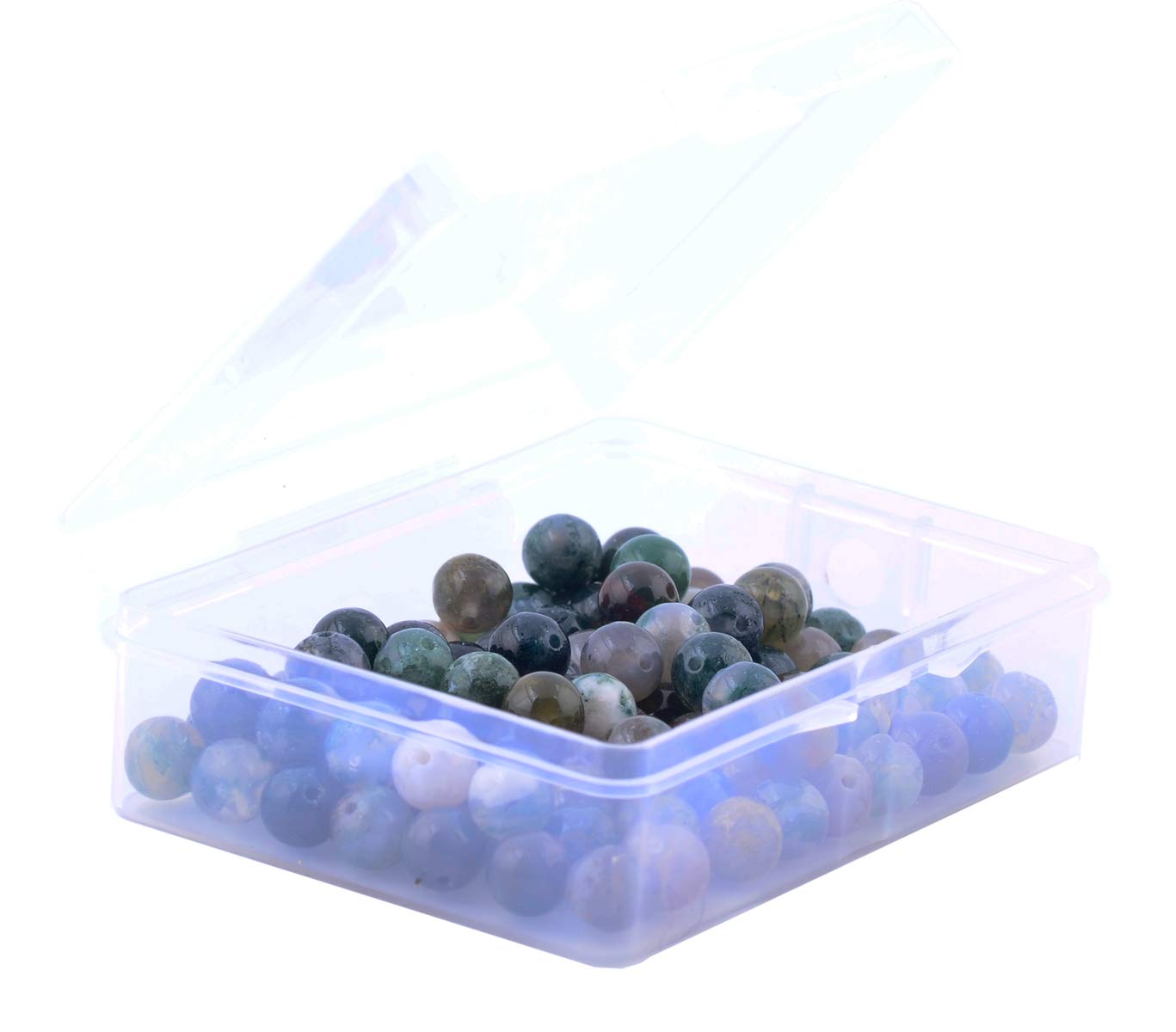 Natural Stone Beads 100pcs 6mm India Agate Round Genuine Real Stone Beading Loose Gemstone Hole Size 1mm DIY Smooth Beads for Bracelet Necklace Earrings Jewelry Making (India Agate, 6mm)