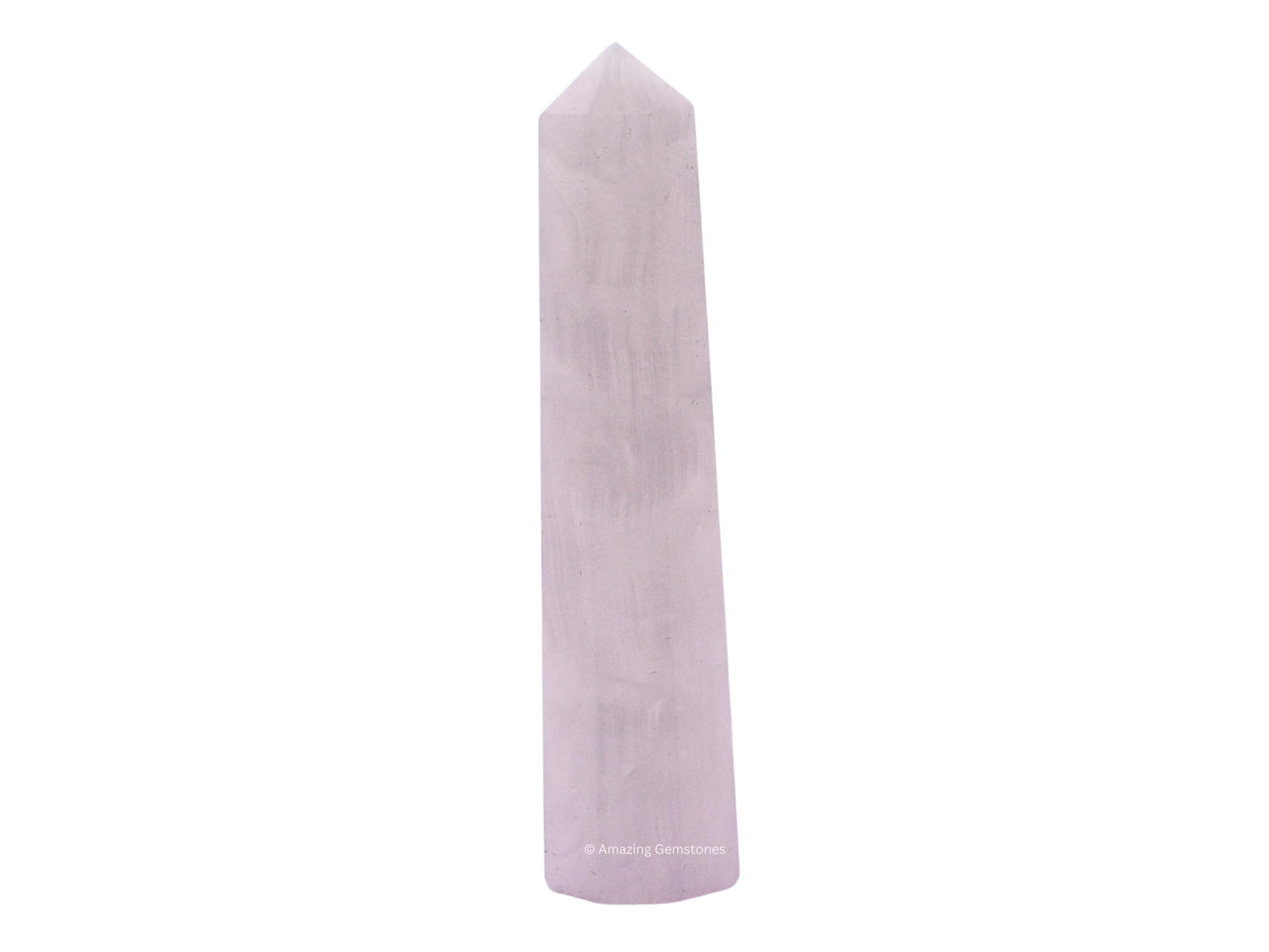 Amazing Gemstone Pink Calcite Crystal Towers ~ Natural Healing Crystal Point Obelisk for Reiki Healing and Crystal Grid (3" to 4" INCH)
