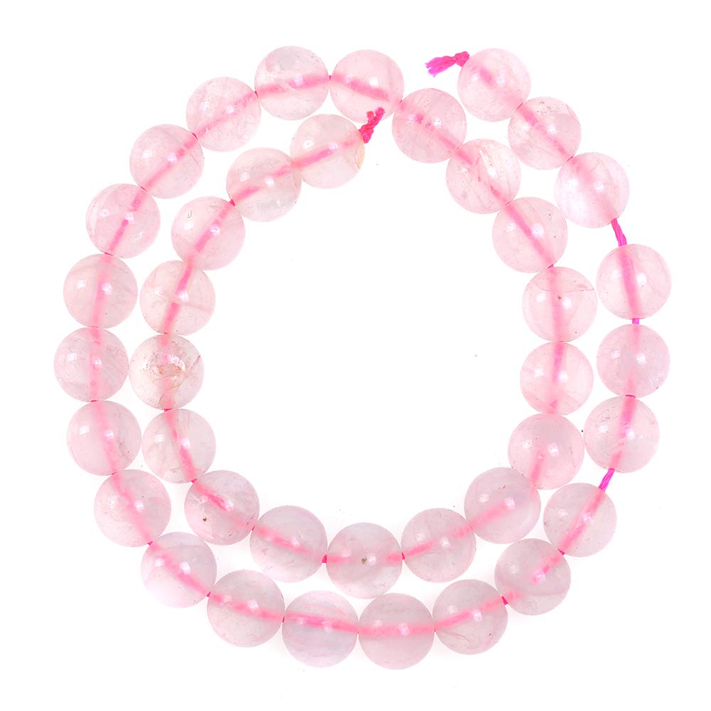 Natural Stone Beads 4mm Rose Quartz Gemstone Round Loose Beads Crystal Energy Stone Healing Power for Jewelry Making DIY,1 Strand 15"