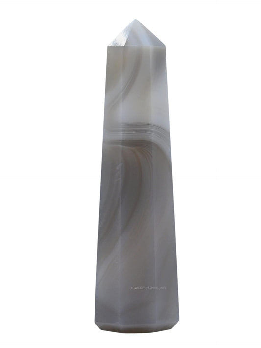 Amazing Gemstone Agate Crystal Towers ~ Natural Healing Crystal Point Obelisk for Reiki Healing and Crystal Grid (2" to 3" INCH)