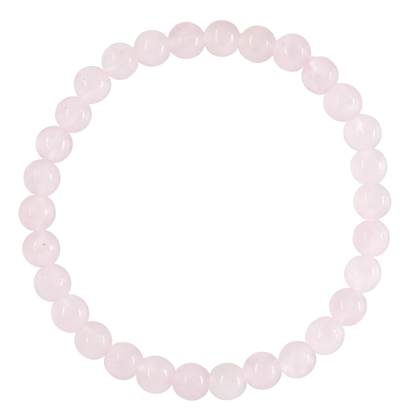 Rose Quartz Crystal Bracelet, Enhance Compassion & Positive Vibes Spiritual Jewelry Heart Healing Rose Quartz Beaded Bracelet, Soothing Energy Stone for Anxiety Relief