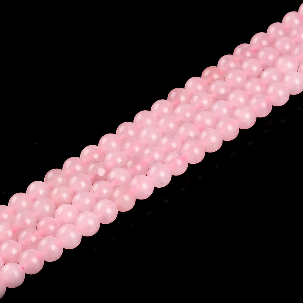 Natural Stone Beads 14mm Rose Quartz Gemstone Round Loose Beads Crystal Energy Stone Healing Power for Jewelry Making DIY,1 Strand 15"