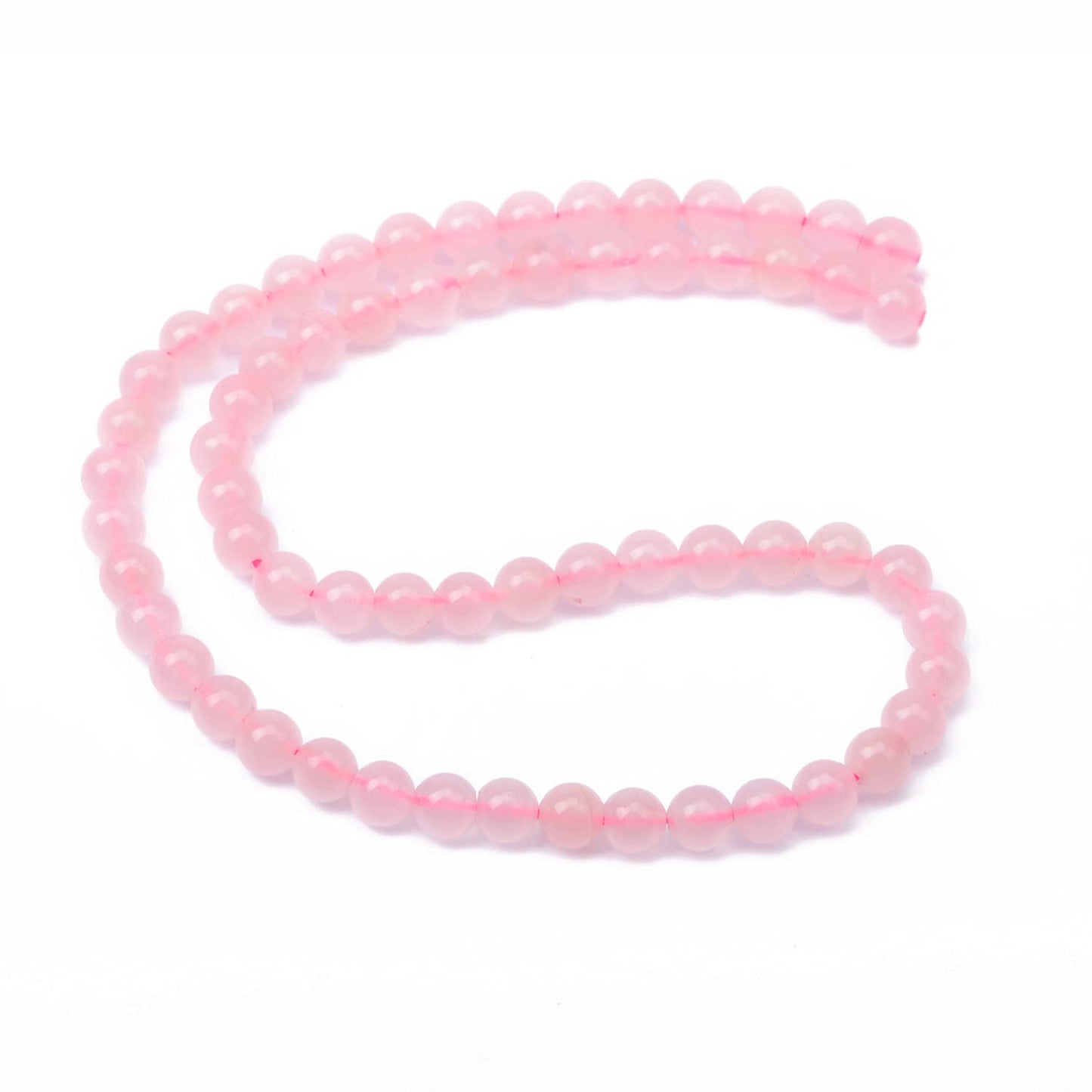 AD Beads Natural Gemstone Round Loose Beads 15" for Bracelet Necklace Earrings Jwelery Making Crafts DIY (4mm, Rose Quartz)