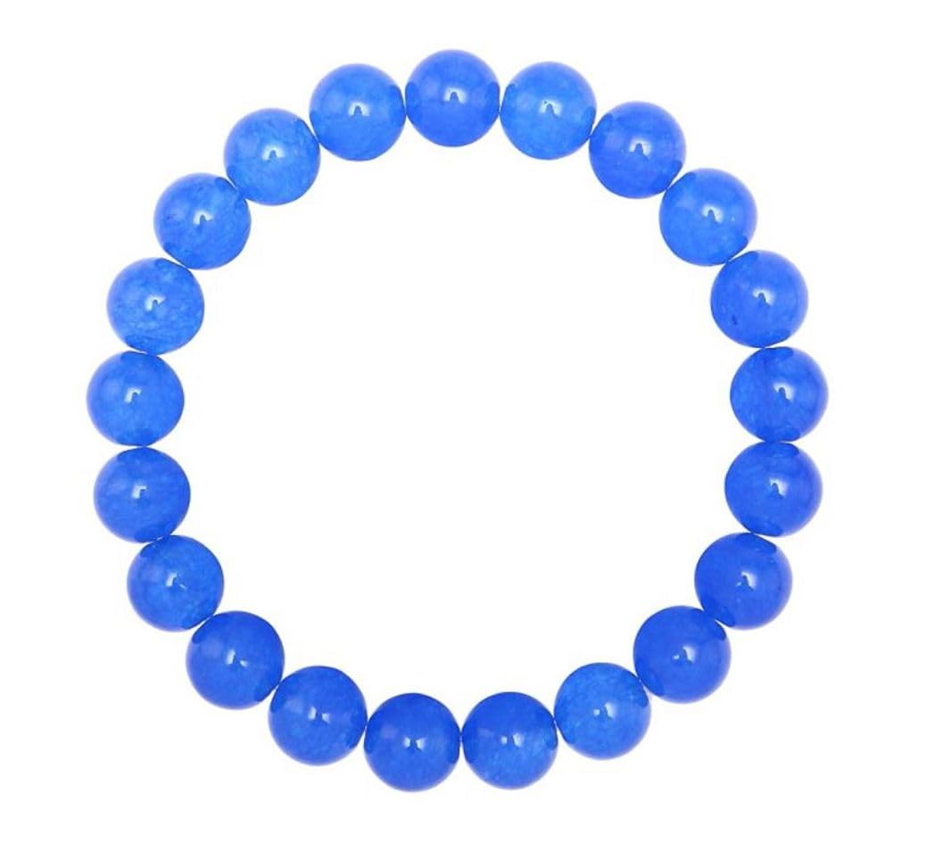 Adabele Real Natural Blue Lapis Lazuli Gemstone Beaded Bracelet 7.5 inch Stretch Chakra Healing Crystal Stone Jewelry Women Mom Gift GB8-B20