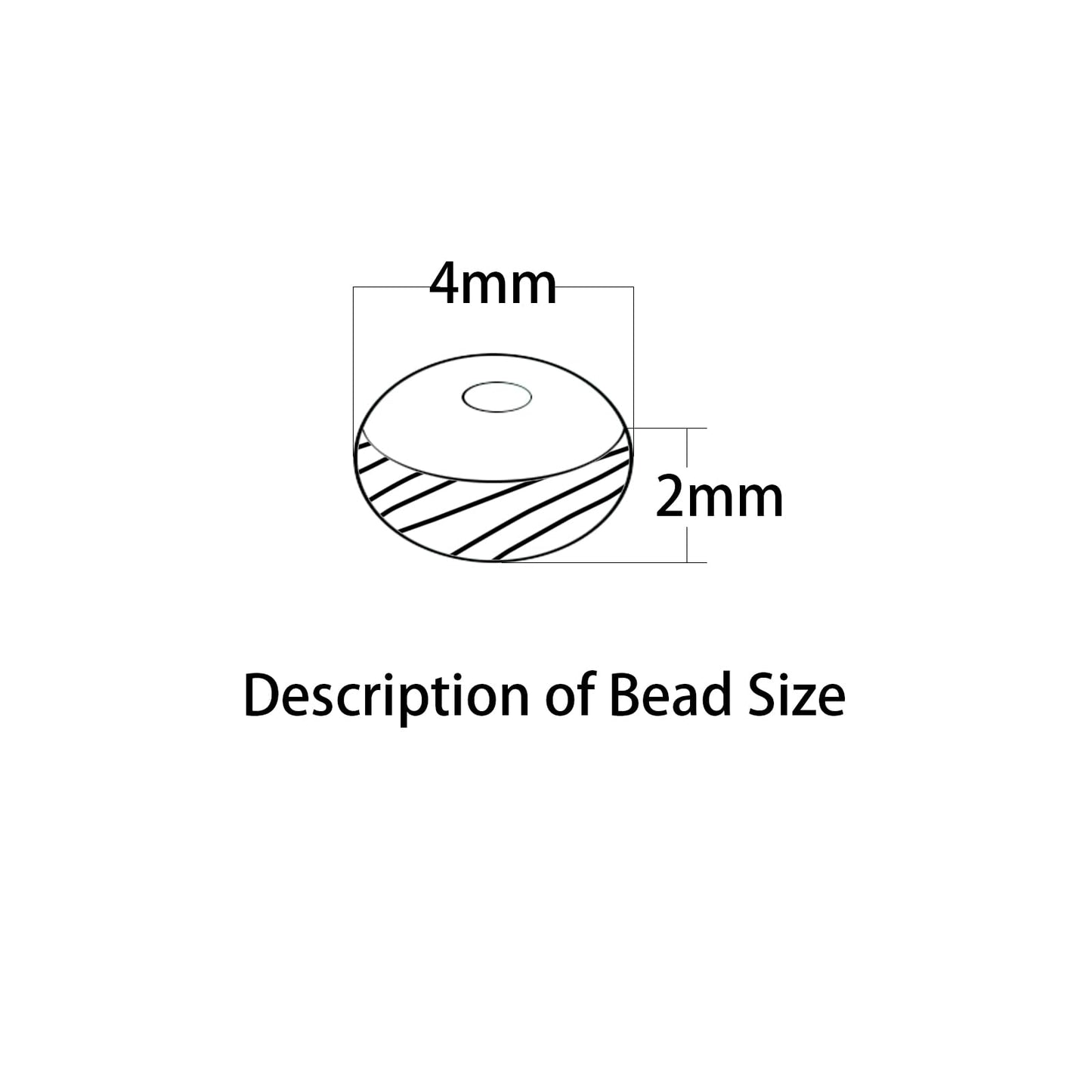 2x4MM 150PCS Indian Agate Tube Rondelle Abacus Disk Spacer Loose Beads for Jewelry Making