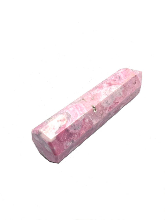 WholesaleGemShop 3 Inch (70 mm) Gemstones RHODOCHROSITE Obelisk Tower Jumbo Facet Aura Rock Crystal Natural Polished Earth Wand Spirit