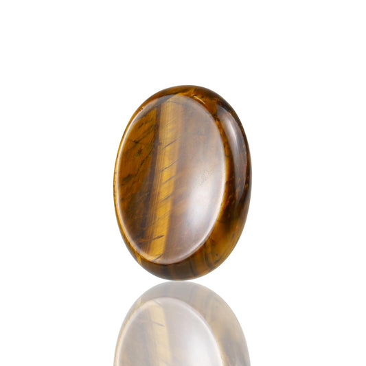 Namzi Tigers Eye Crystals Rock Worry Stones for Kids, Oval Palm Stone, Thumb Stone, Crystals and Healing Stones Quartz Bulk for Wicca, Reiki, Healing Energy, Chakra Stones, Witchcraft Supplies(1PCS)