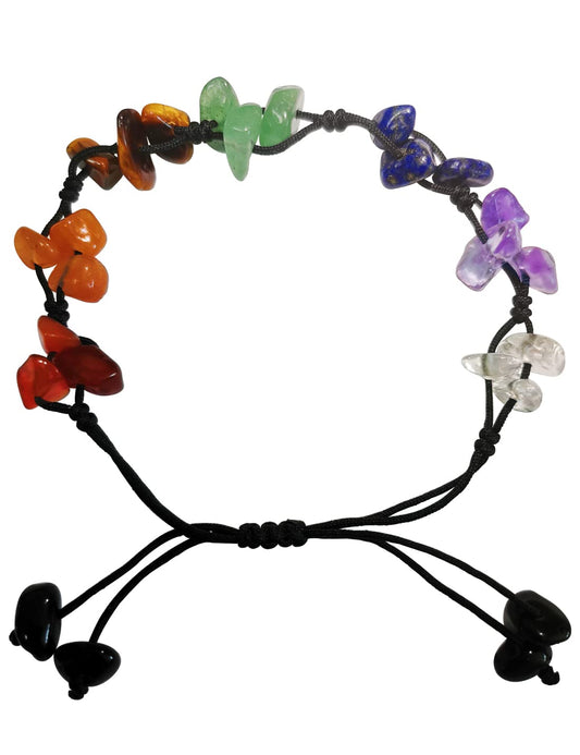ASFUSS Handmade Natural Gemstones Bracelet 7 Chakras Healing Crystals Bracelet Yoga Stone Beads Bracelets Meditation Bangle for Womens Mens