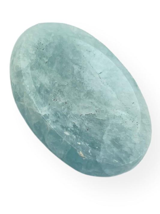 GEMSCITE Aquamarine Thumb Worry Stones Metaphysical Gemstone Crystal Healing Reiki Men Women Gift FENG Shui Positive Energy Love Wellness Palm Stones Wicca Powerful