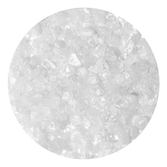 LAIDANLA Clear Quartz 400pcs Natural Chip Stone Beads 5-8mm Healing Crystal Irregular Gemstones Drilled DIY Loose Rocks Bead Crystal for Bracelet Earrings Necklace Jewelry Making Crafting