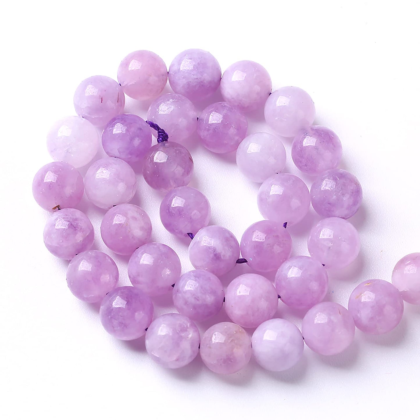 10MM 36PCS Natural Stone Lavender Amethyst Crystal Beads for Jewelry Making DIY Bracelet