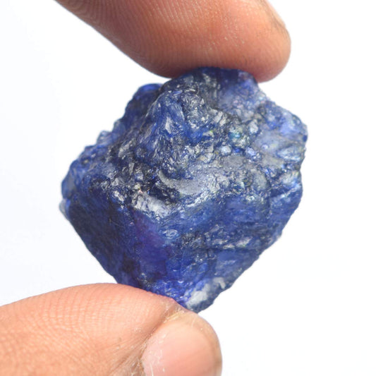 GEMHUB Natural Sapphire Crystal Healing Gem 40.00 Carat Certified Rough Blue Sapphire Gemstone
