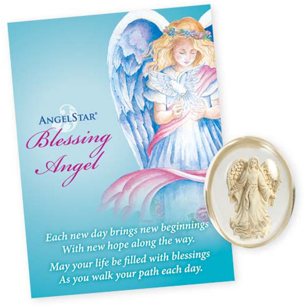 AngelStar 8706 Healing Angel Worry Stone, 1-1/2-Inch, White