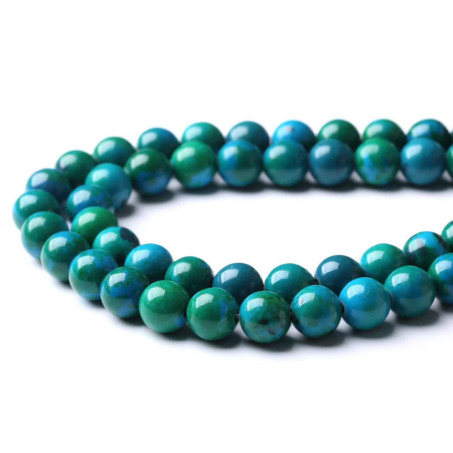 36PCS 10MM Natural Phoenix Stone Beads Round Loose Stone Beads for Jewelry Making DIY Energy Stone Healing Power Bracelet 15"