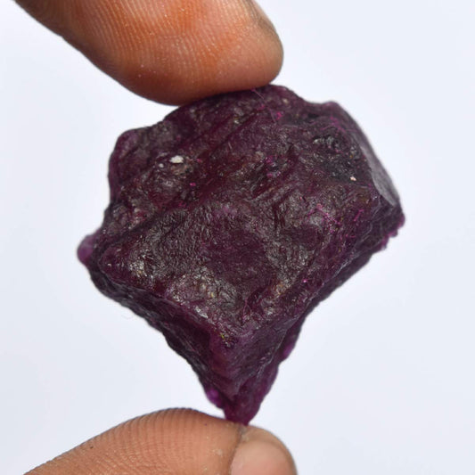 GEMHUB Natural Crystals And Healing Stones 87.00 Carat Raw Rough Ruby Healing Crystals For Jewelry Making