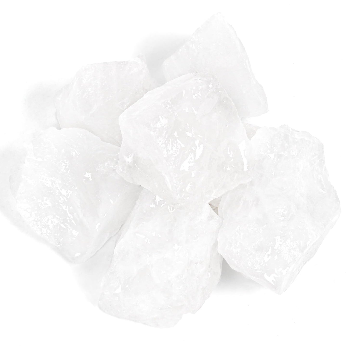 1.1lb Bulk Raw Clear Quartz Stone Rough Crystal-Natural Clear Quartz Raw Stones Crystal for Tumbling, Cabbing, Fountain Rocks, Decoration,Polishing, Wire Wrapping, Wicca & Reiki Crystal Healing