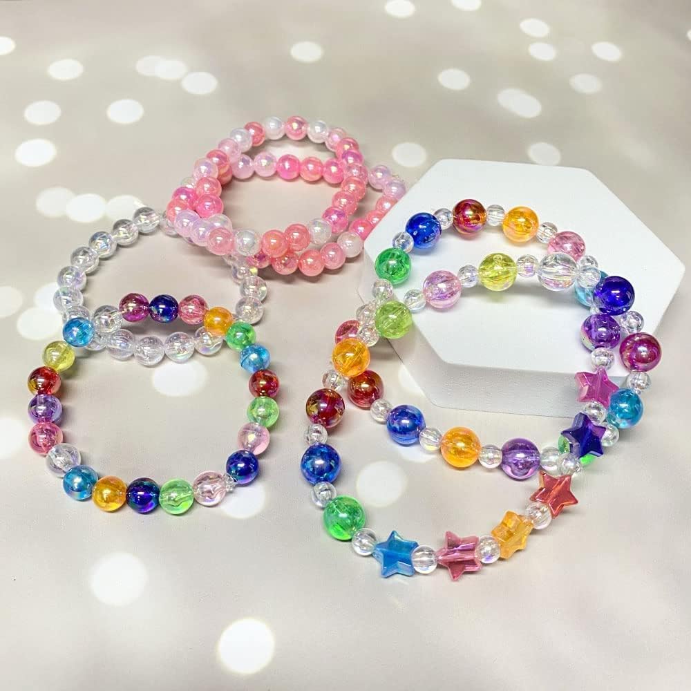 200pcs Acrylic Round Beads 10mm AB Colors Craft Beads Round Spacer Beads with Holes for Earring Bracelet Necklace Key Chains Jewelry Making(Light Green AB)