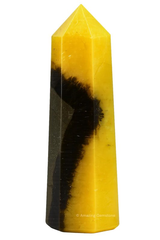 Amazing Gemstone Septarian Crystal Towers - Natural Healing Crystal Point Obelisk for Reiki Healing and Crystal Grid (3" to 4" INCH)